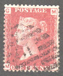 Great Britain Scott 33 Used Plate 74 - MG - Click Image to Close